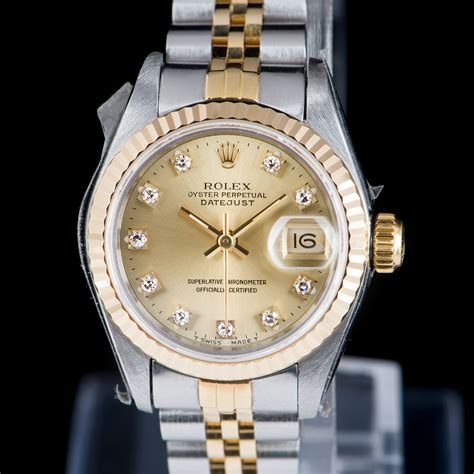 rolex model datejust with 10 diamonds|More.